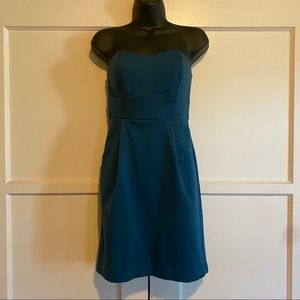 Lauren Conrad Strapless Teal Dress sz 6